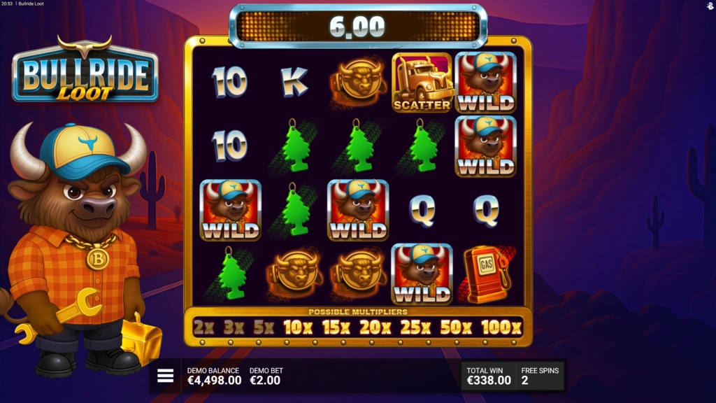 Bullride Loot - Free Spins 5 Scatters